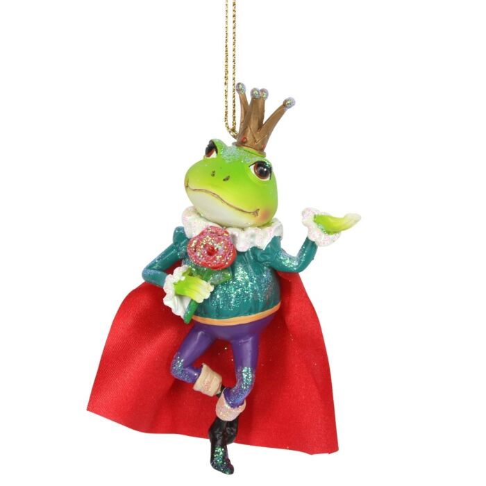Gisela Graham Frog Prince - Resin Decoration 11cm-2